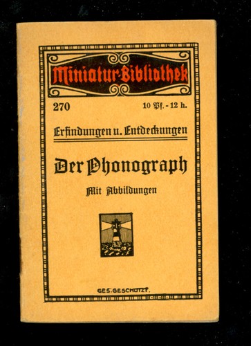 Der phonograph reihe - phonograph,, a.d.